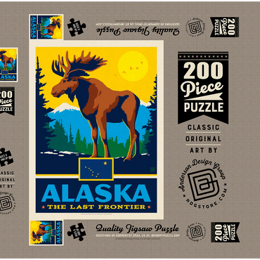 Alaska: The Last Frontier 200 Puzzle Schachtel 3D Modell