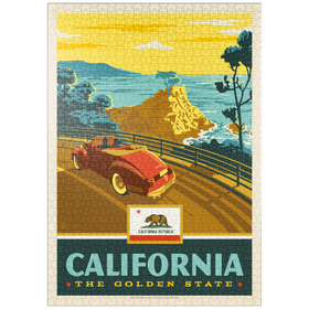 Darstellung des Puzzle-Motivs California: The Golden State (Coastline) – Puzzleteile: 1000