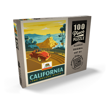 California: The Golden State (Coastline) 100 Puzzle Schachtel Ansicht2