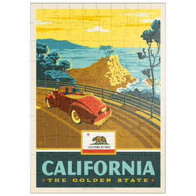 Darstellung des Puzzle Motivs California: The Golden State (Coastline) - Puzzleteile: 100
