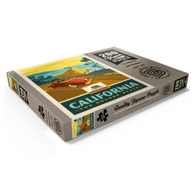 Alternative Darstellung des Puzzle-Motivs California: The Golden State (Coastline) – Puzzleteile: 200