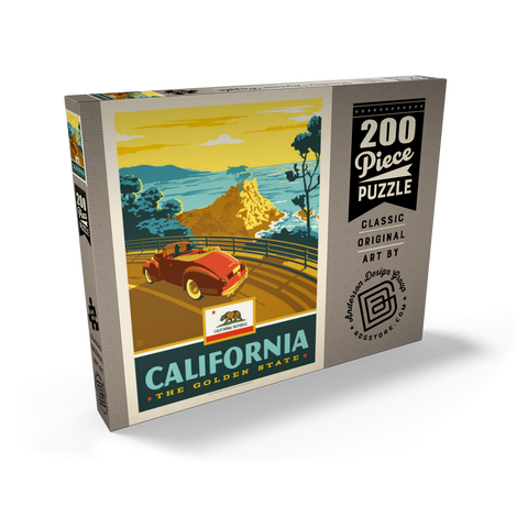 California: The Golden State (Coastline) 200 Puzzle Schachtel Ansicht2