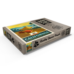 Alternative Darstellung des Puzzle-Motivs California: The Golden State (Coastline) – Puzzleteile: 500