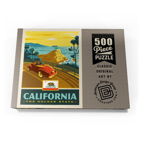 California: The Golden State (Coastline) 500 Puzzle Schachtel Ansicht3