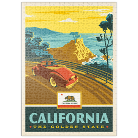Darstellung des Puzzle Motivs California: The Golden State (Coastline) - Puzzleteile: 500