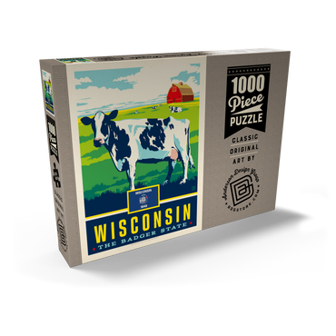 Wisconsin: The Badger State 1000 Puzzle Schachtel Ansicht2