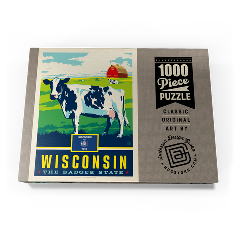 Wisconsin: The Badger State 1000 Puzzle Schachtel Ansicht3