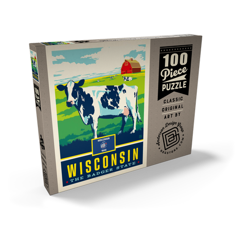 Wisconsin: The Badger State 100 Puzzle Schachtel Ansicht2