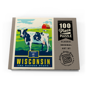 Wisconsin: The Badger State 100 Puzzle Schachtel Ansicht3