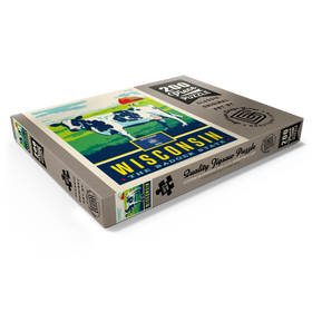 Alternative Darstellung des Puzzle-Motivs Wisconsin: The Badger State – Puzzleteile: 200