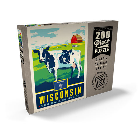 Wisconsin: The Badger State 200 Puzzle Schachtel Ansicht2