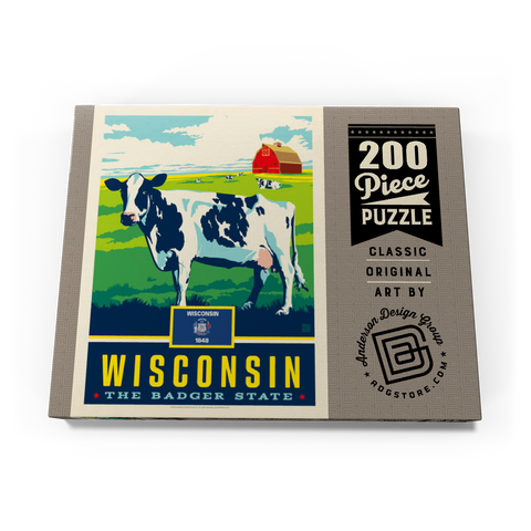 Wisconsin: The Badger State 200 Puzzle Schachtel Ansicht3