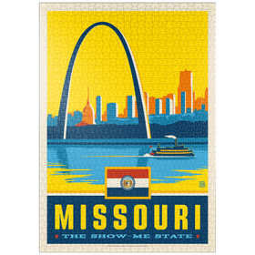 Darstellung des Puzzle Motivs Missouri: The Show-Me State - Puzzleteile: 1000