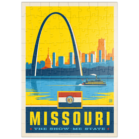 Darstellung des Puzzle Motivs Missouri: The Show-Me State - Puzzleteile: 100