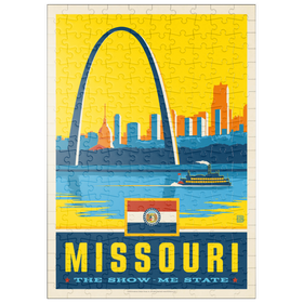 Darstellung des Puzzle Motivs Missouri: The Show-Me State - Puzzleteile: 200