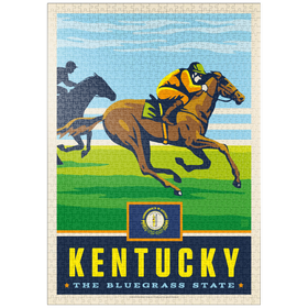 Darstellung des Puzzle-Motivs Kentucky: The Bluegrass State – Puzzleteile: 1000