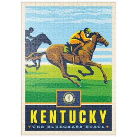 Darstellung des Puzzle Motivs Kentucky: The Bluegrass State - Puzzleteile: 500