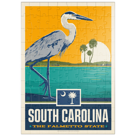 Darstellung des Puzzle Motivs South Carolina: The Palmetto State - Puzzleteile: 100