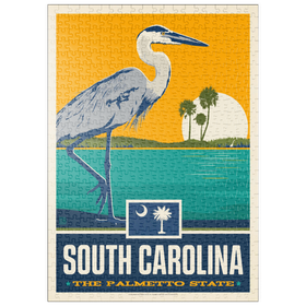 Darstellung des Puzzle Motivs South Carolina: The Palmetto State - Puzzleteile: 500