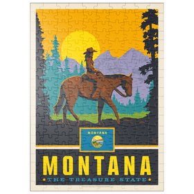 Darstellung des Puzzle Motivs Montana: The Treasure State - Puzzleteile: 200