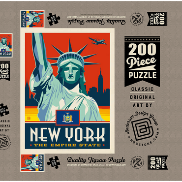 New York: The Empire State 200 Puzzle Schachtel 3D Modell