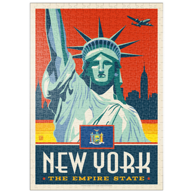 Darstellung des Puzzle Motivs New York: The Empire State - Puzzleteile: 500