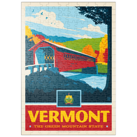 Darstellung des Puzzle-Motivs Vermont: The Green Mountain State – Puzzleteile: 200