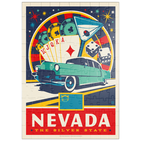 Darstellung des Puzzle Motivs Nevada: The Silver State - Puzzleteile: 100