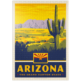 Darstellung des Puzzle-Motivs Arizona: The Grand Canyon State – Puzzleteile: 1000