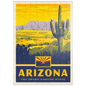 Darstellung des Puzzle Motivs Arizona: The Grand Canyon State - Puzzleteile: 100