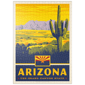 Darstellung des Puzzle-Motivs Arizona: The Grand Canyon State – Puzzleteile: 500