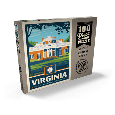 Virginia: The Old Dominion State 100 Puzzle Schachtel Ansicht2