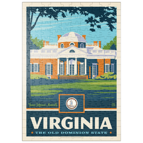 Darstellung des Puzzle Motivs Virginia: The Old Dominion State - Puzzleteile: 200