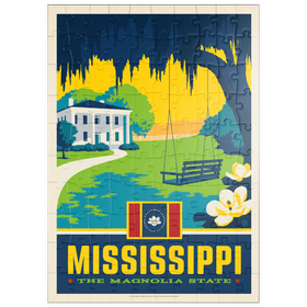 Darstellung des Puzzle Motivs Mississippi: The Magnolia State - Puzzleteile: 100