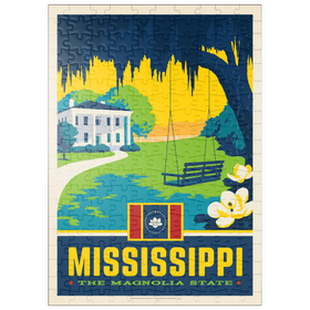 Darstellung des Puzzle Motivs Mississippi: The Magnolia State - Puzzleteile: 200