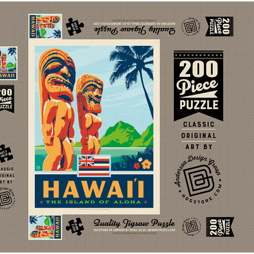 Hawai’i: The Island Of Aloha 200 Puzzle Schachtel 3D Modell