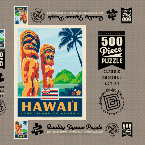 Hawai’i: The Island Of Aloha 500 Puzzle Schachtel 3D Modell