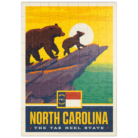 puzzleplate North Carolina: The Tar Heel State 100 Puzzle