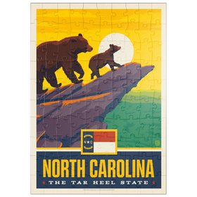 Darstellung des Puzzle Motivs North Carolina: The Tar Heel State - Puzzleteile: 100