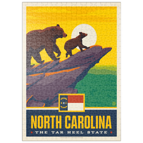Darstellung des Puzzle Motivs North Carolina: The Tar Heel State - Puzzleteile: 500