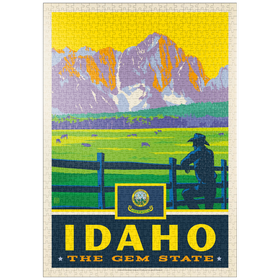 Darstellung des Puzzle-Motivs Idaho: The Gem State – Puzzleteile: 1000