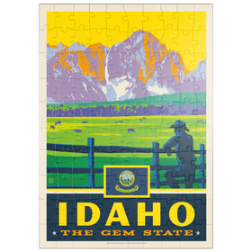 Darstellung des Puzzle Motivs Idaho: The Gem State - Puzzleteile: 100