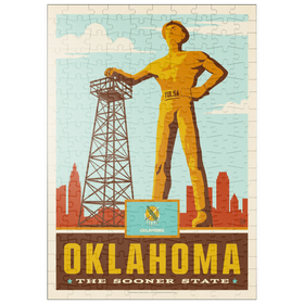 Darstellung des Puzzle Motivs Oklahoma: The Sooner State - Puzzleteile: 200
