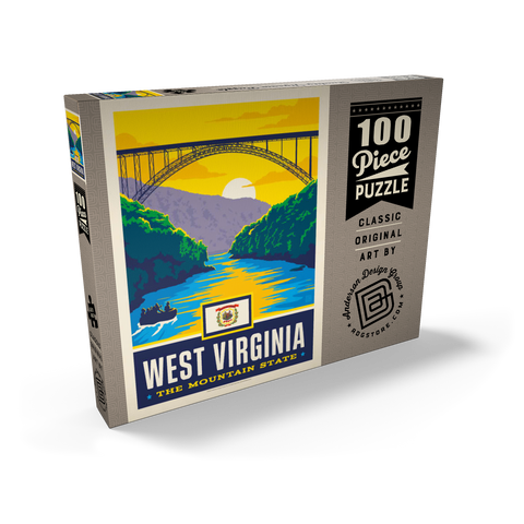 West Virginia: The Mountain State 100 Puzzle Schachtel Ansicht2