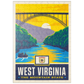 Darstellung des Puzzle-Motivs West Virginia: The Mountain State – Puzzleteile: 200