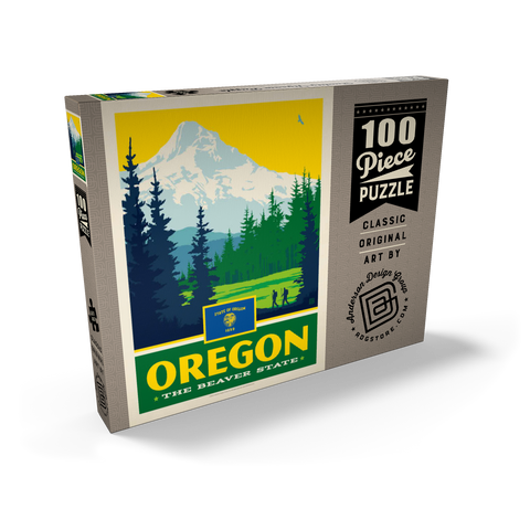 Oregon: The Beaver State 100 Puzzle Schachtel Ansicht2