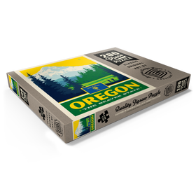 Darstellung des Puzzle Motivs Oregon: The Beaver State - Puzzleteile: 200