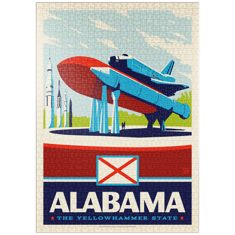 puzzleplate Alabama: The Yellowhammer State 1000 Puzzle