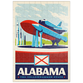 Darstellung des Puzzle Motivs Alabama: The Yellowhammer State - Puzzleteile: 100