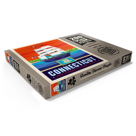 Darstellung des Puzzle Motivs Connecticut: The Constitution State - Puzzleteile: 200